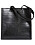svart handväska med krokodimönster av konstläder från kappahl