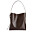 Mörkbrun väska i skinn med spänne i tote-modell för dam från Arket