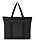 svart vadderad väska med breda axelremmar i shopper-modell från DAY