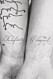 Joe och Sophie tatuering citat på handled