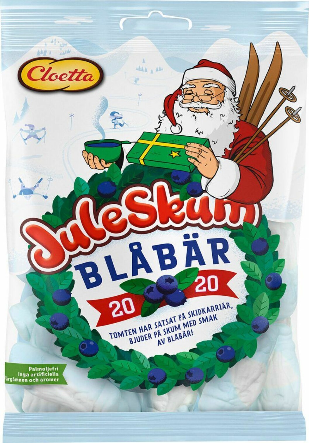 Juleskum med smak av blåbär, vad tror du – hiss eller diss? Årets smak på Juleskum är blåbär