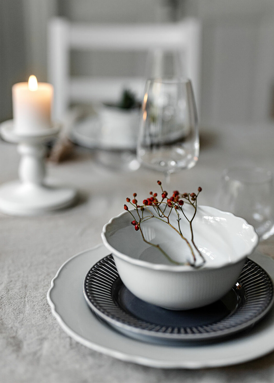 En vacker juldukning går att skapa med enkla medel. Foto: Ikea Enkel och fin juldukning från Ikea