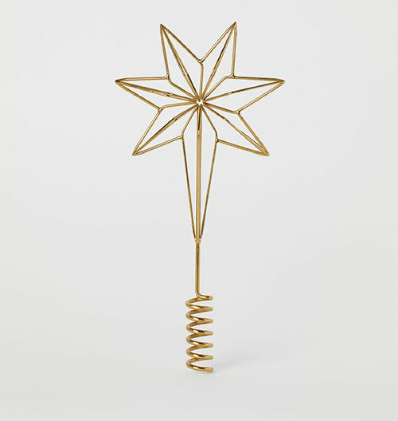 Julstjärna i guld från H&M Home