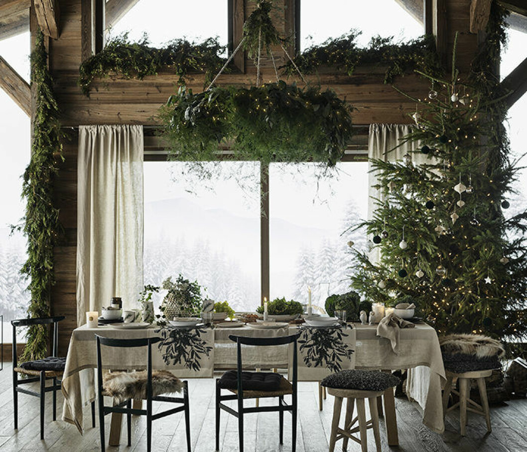 Foto: H&M Home Grönt, rustikt och naturnära är trendigt i jul