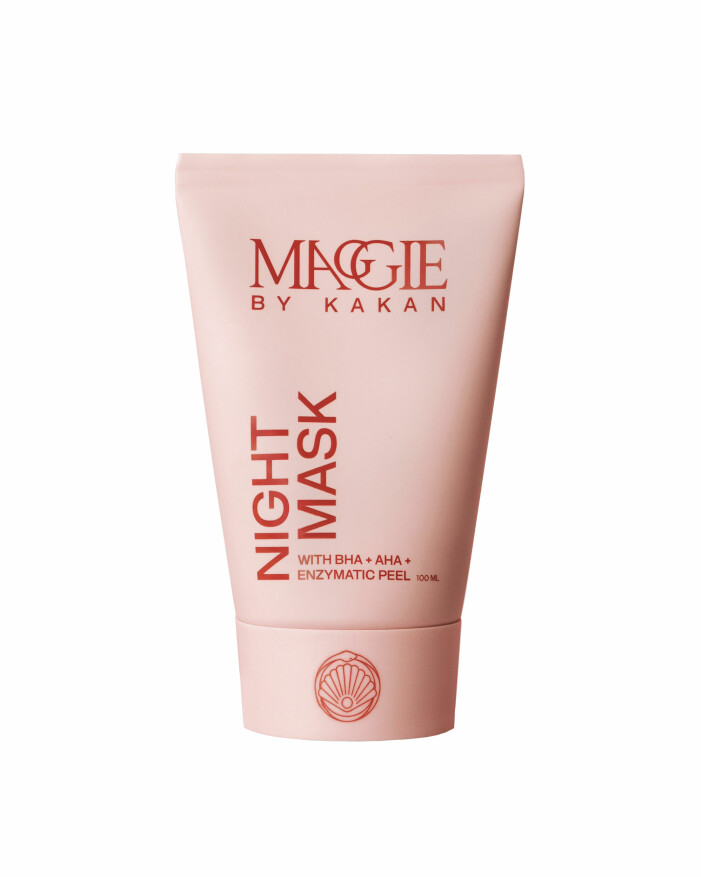 För att mjukgöra föredrar Kakan att använda Maggies Night mask. Mjukgörande night mask från Maggie by Kakan.