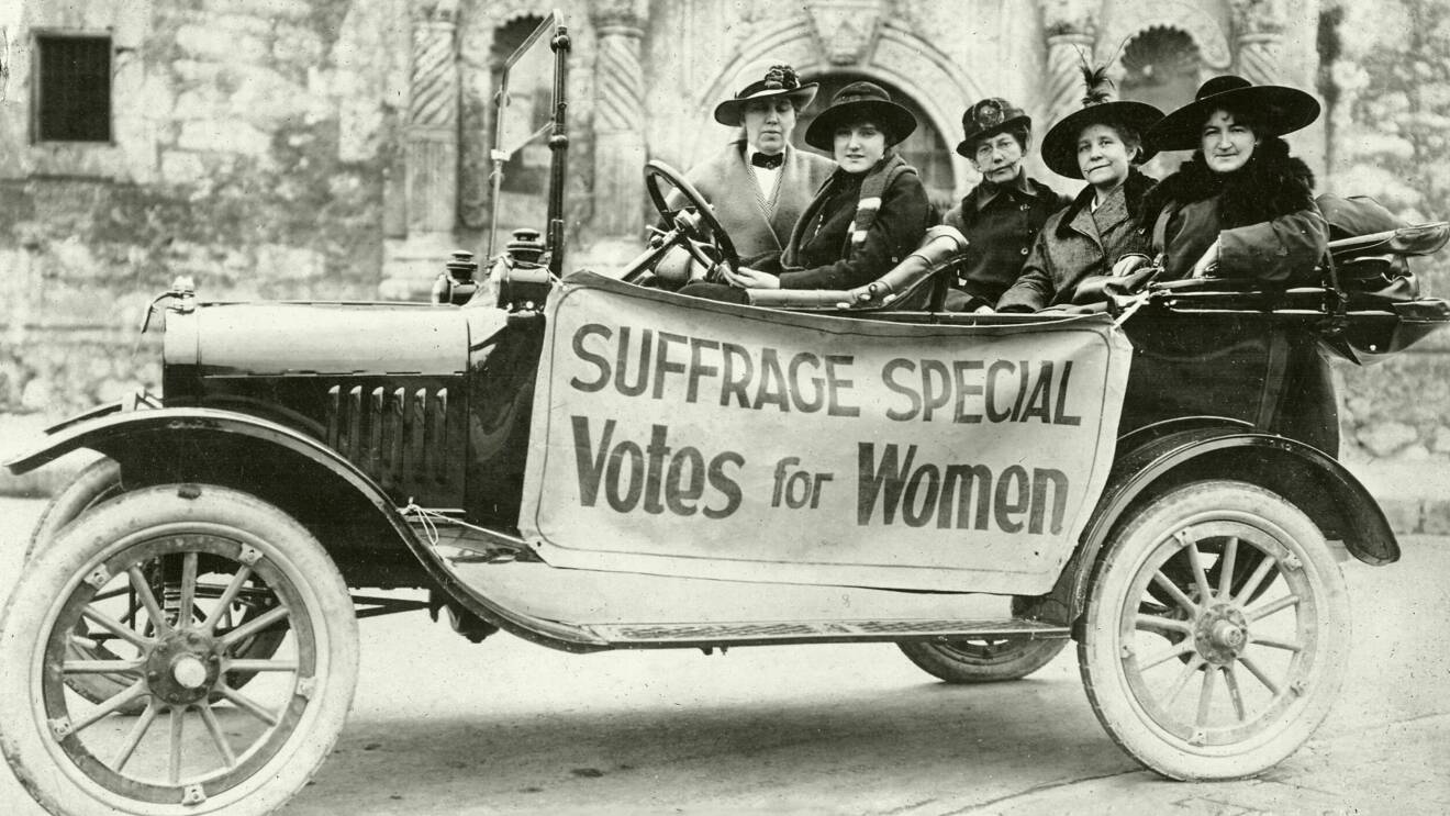Kampanjande för rösträtt (New York, 1916).