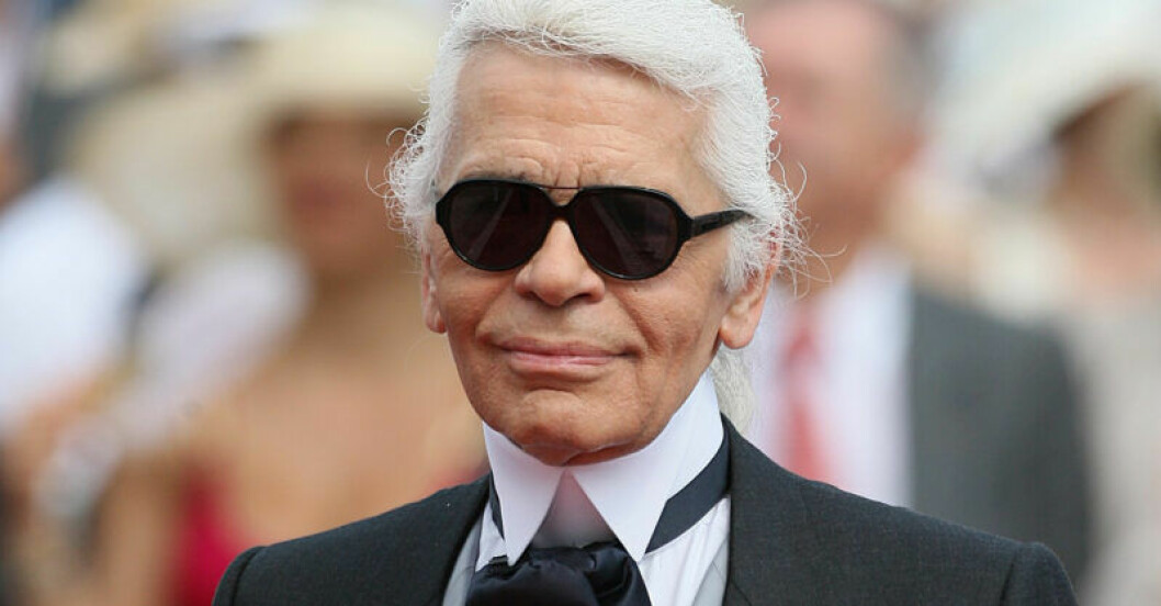 Karl Lagerfeld innan han dog, 85 år gammal.