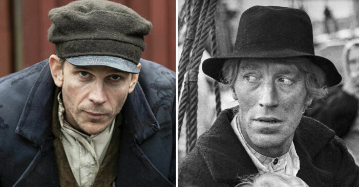 Gustaf Skarsgård har tagit över Karl Oskars stafettpinne av Max von Sydow. Gustaf Skarsgård respektive Max von Sydow spelar Karl Oskar i de två filmatiseringarna av Utvandrarna.