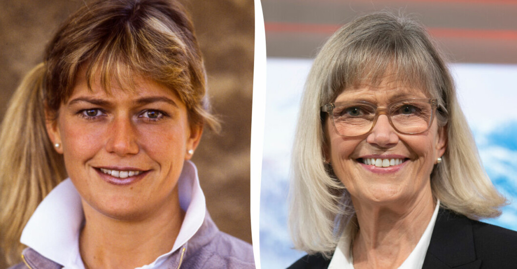 Katarina Hultling 1988 och 2021.