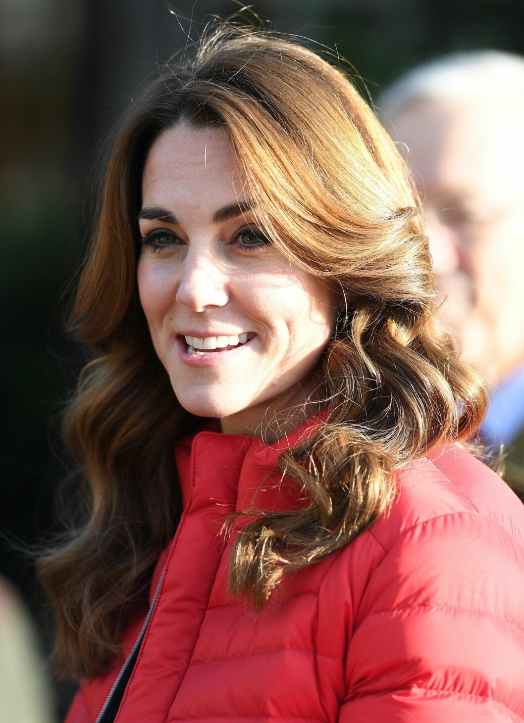 Kate i sin tidigare frisyr: volym, lockar och mycket lugg!