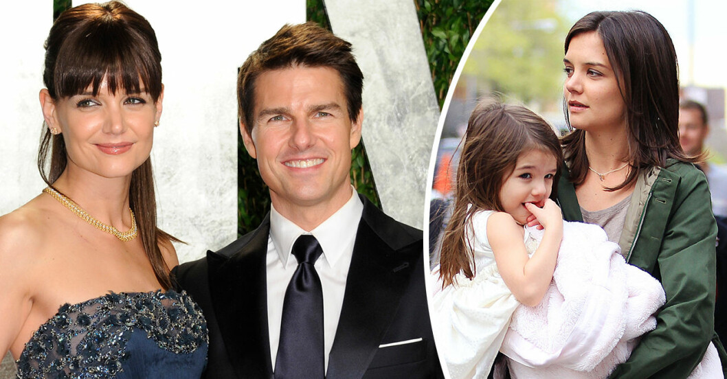 Fina detaljen i bilden på Katie Holmes och dottern Suri Cruise