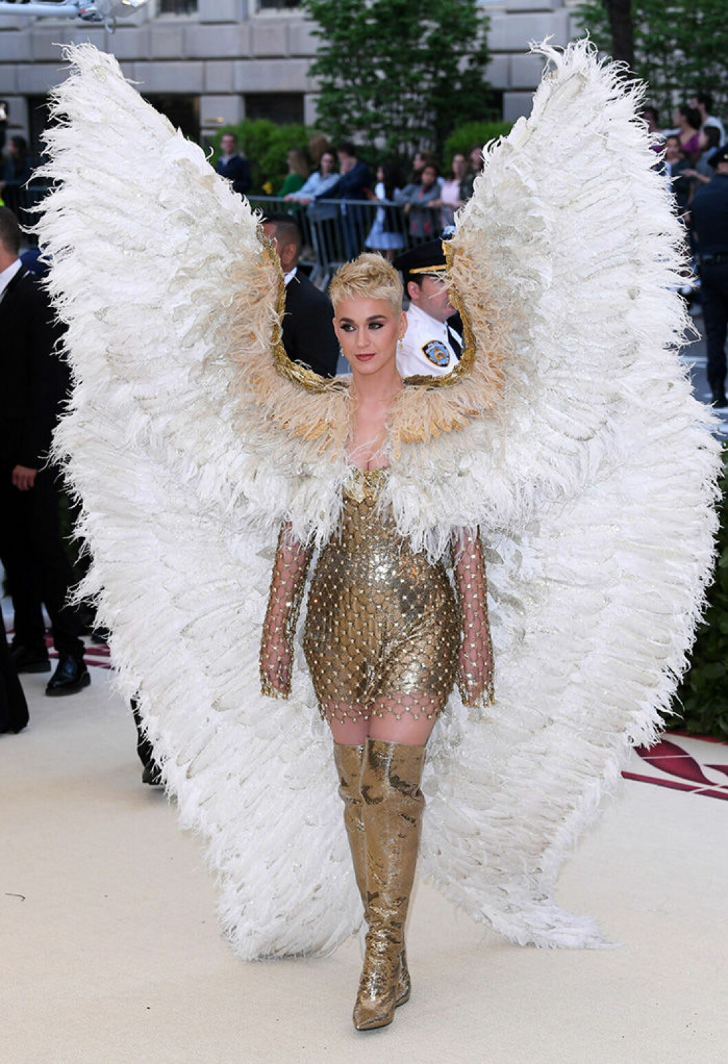 Katy Perry, 2018. En bild på sångerskan Katy Perry på Met-galan 2018.