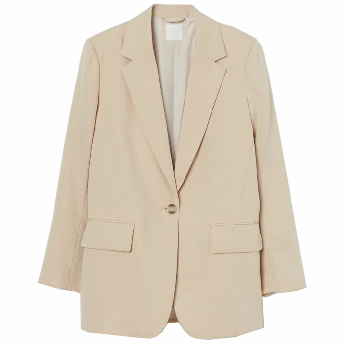 beige kavaj från H&M