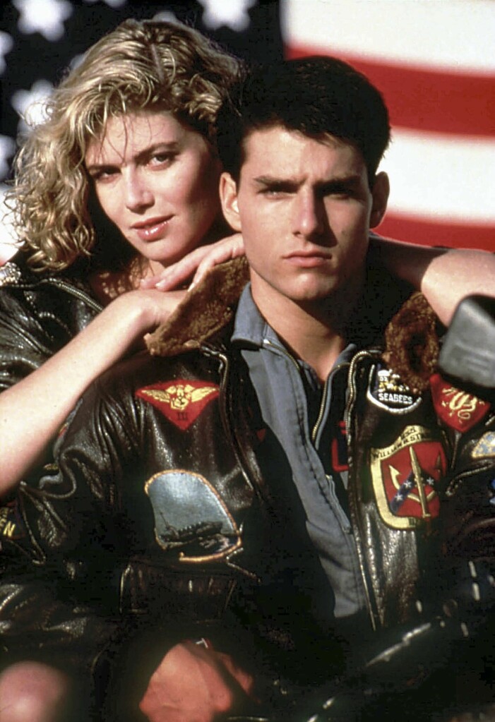 Kelly McGillis och Tom Cruise i Top Gun, 1986. Kelly McGillis och Tom Cruise i Top Gun.