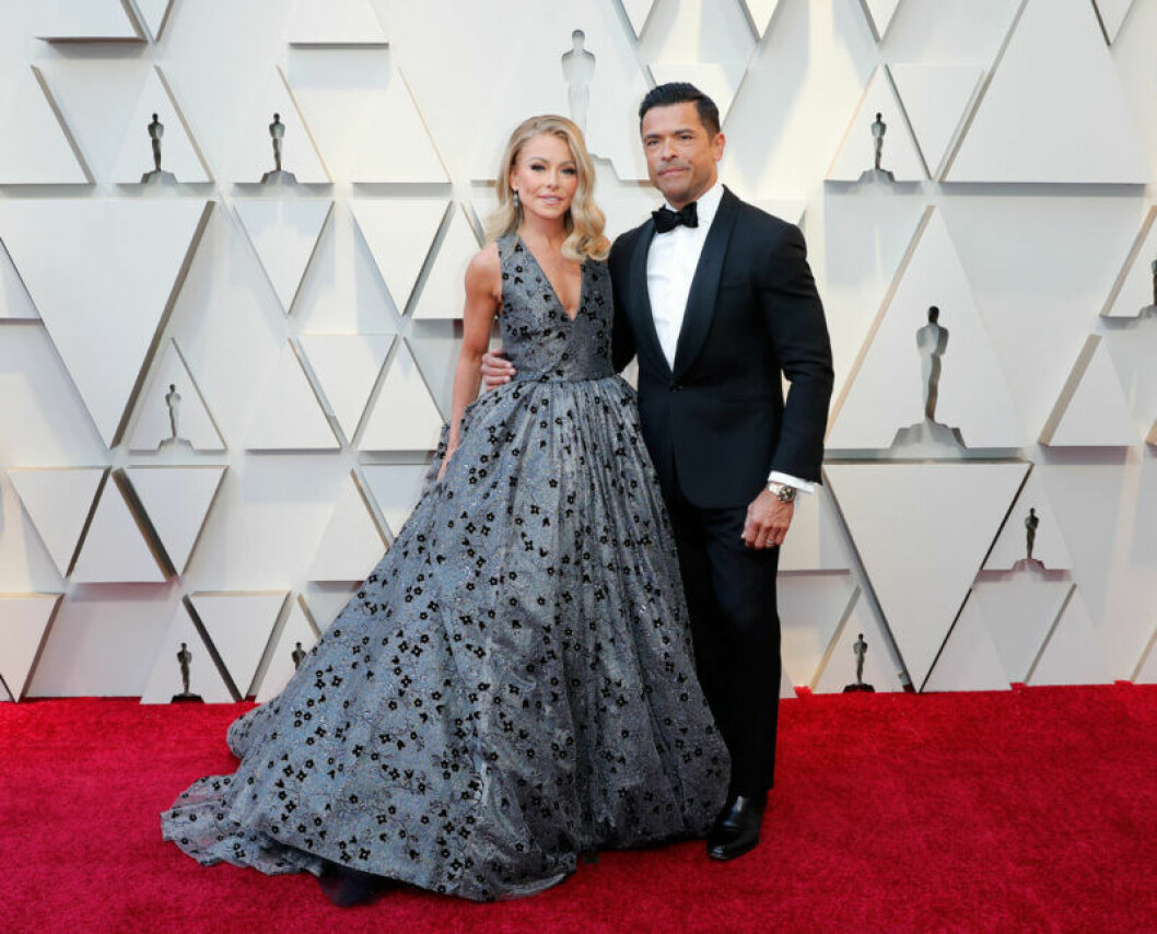 Kelly Ripa och Mark Consuelos. Kelly Ripa och Mark Consuelos på Oscarsgalan 2019
