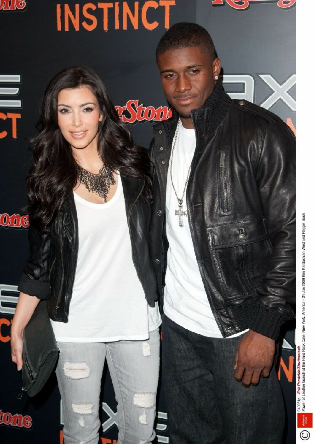 Kim Kardashian och Reggie Bush var ett par 2007-2010. Kim Kardashian och Reggie Bush posterar på röda mattan