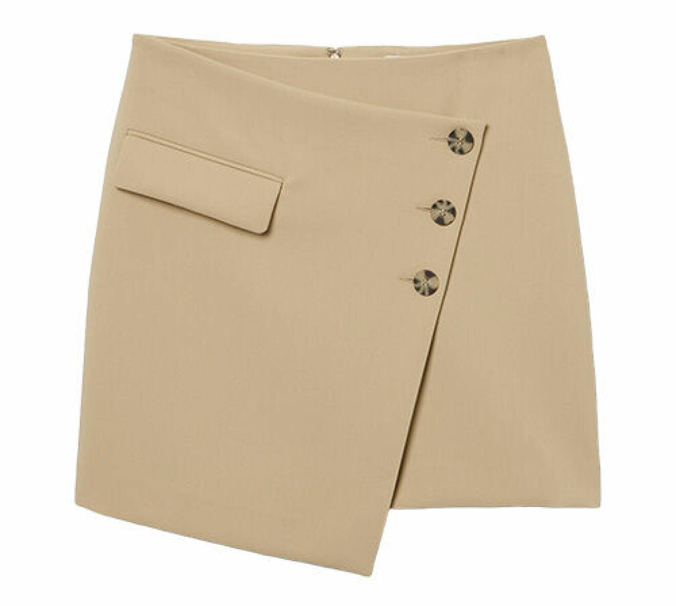 beige kjol med knappar från Stockh lm Studio/MQ Marqet