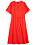 Röd klänning med knytning i midjan från Kappahl.