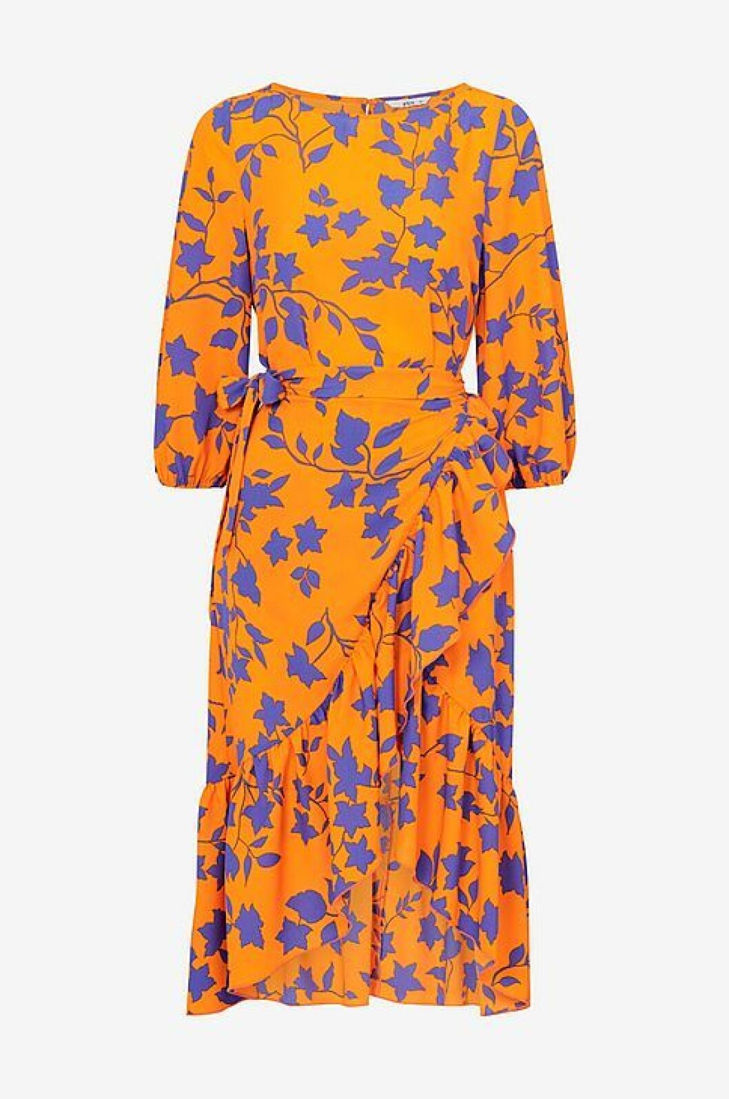 Orange klänning i omlott
