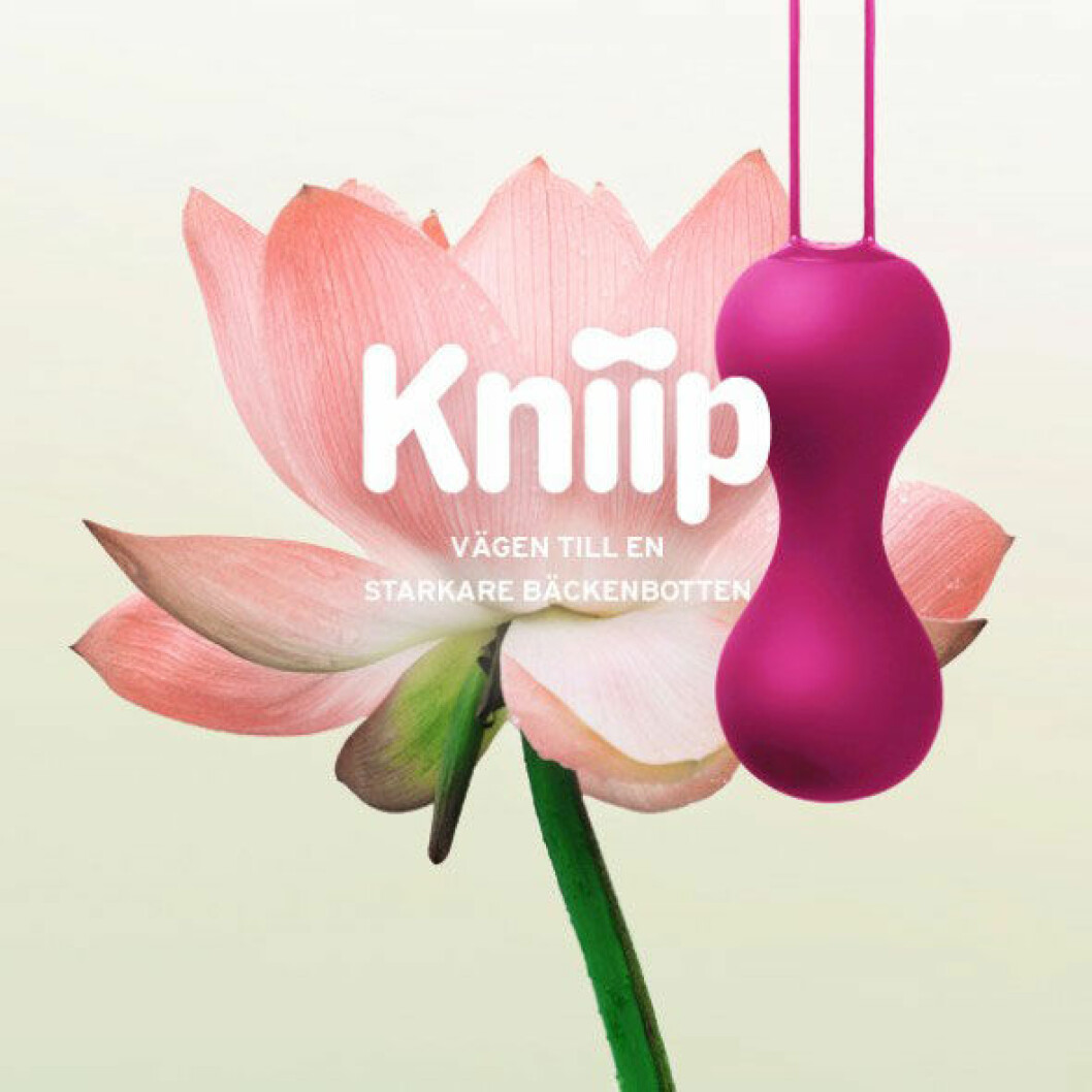 <em>Knippaketet Kniip med kulor och ekologiskt glidmedel samt tvättmedel för kulorna.</em> Knippaketet Kniip med kulor och ekologiskt glidmedel samt tvättmedel för kulorna.