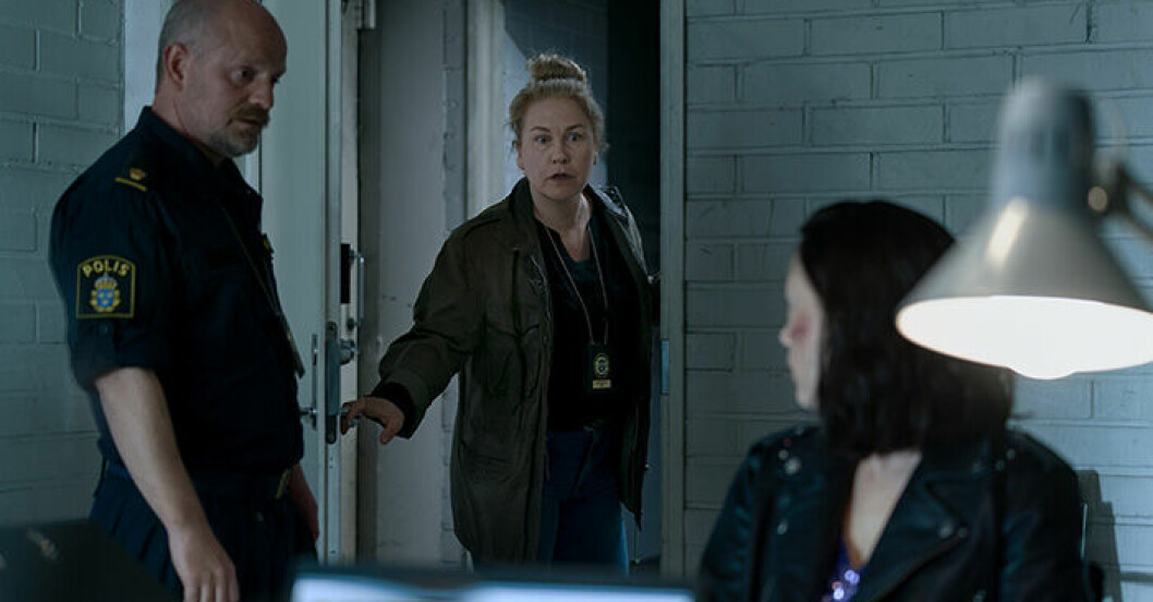 Chefinspektör Rina Olander spelad av Eva Melander. ©HBO Nordic AB © SkyShowtime Limited. All rights reserved. Kodnamn: Annika
