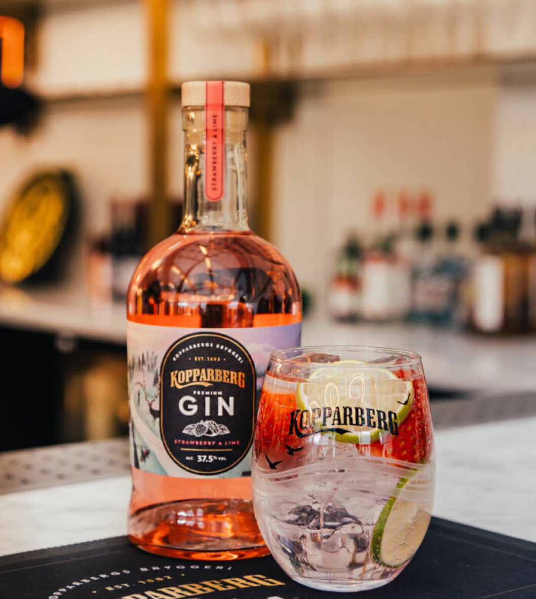 Rosa gin – ja tack! Kopparbergs gin med jordgubb/limesmak