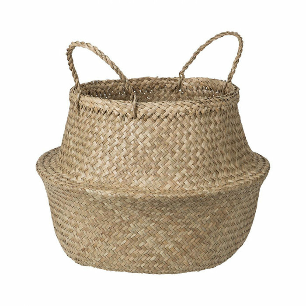 förvaringskorg i jute från granit