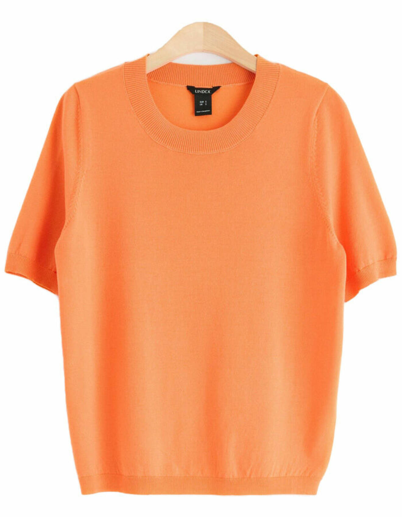 orange stickad tröja för dam från lindex