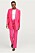 rosa enkelknäppt kostym set med rak passform för dam från ellos