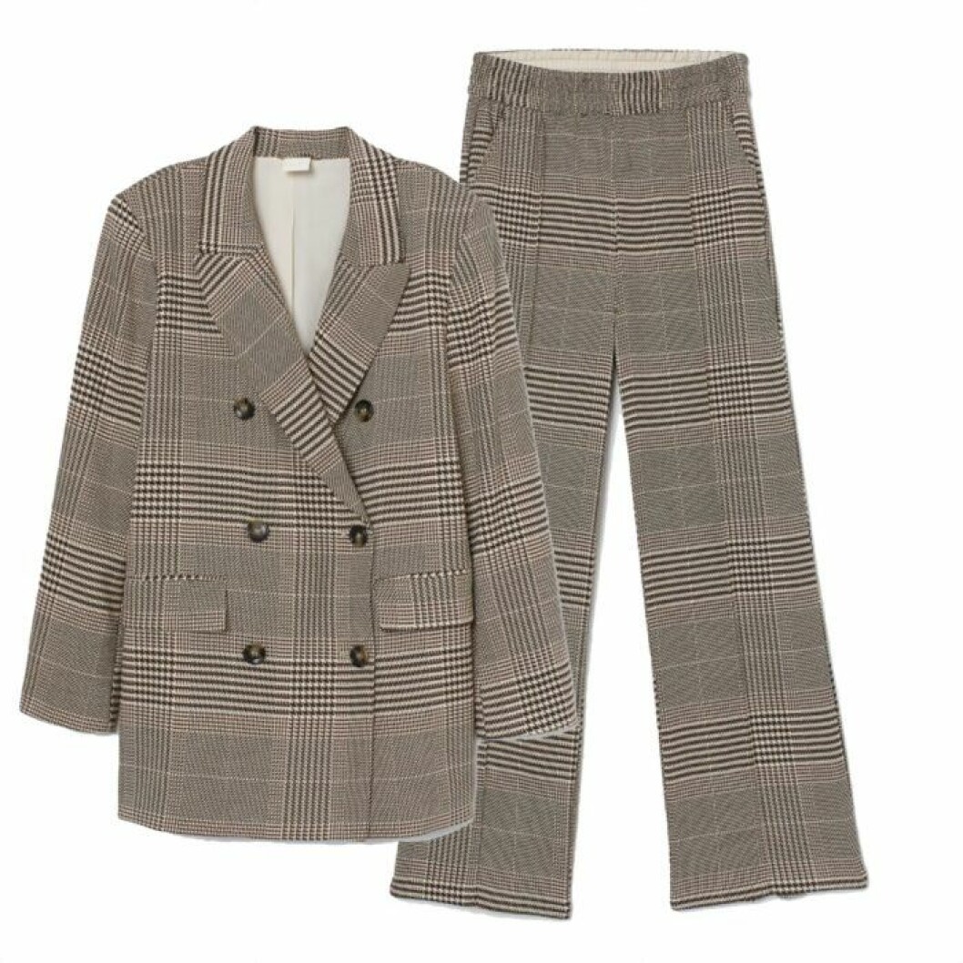 Rutig kostym från H&M