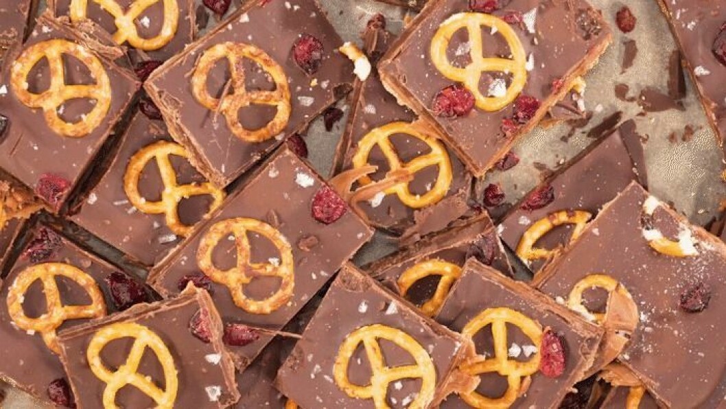 Salta chokladbräck med Dumle och tranbär
