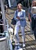 Kronprinsessan bär blått i Simrishamn för att uppmärksamma Östersjöns hälsa.