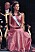 kronprinsessan Victoria i en rosa klänning av Lars Wallin på nobelfesten 2000