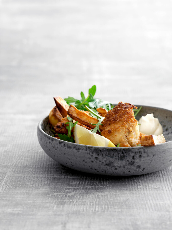 Byt ut fisk mot kyckling så får du chicken and chips. Chicken and chips