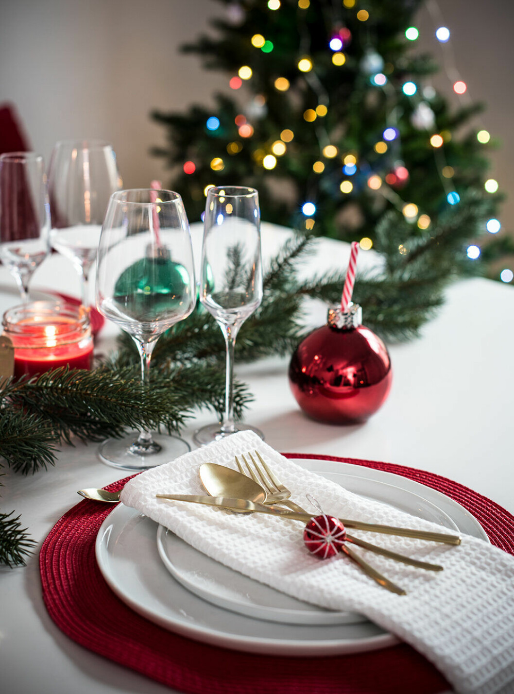 Juldukat bord hos Lagerhaus 2019