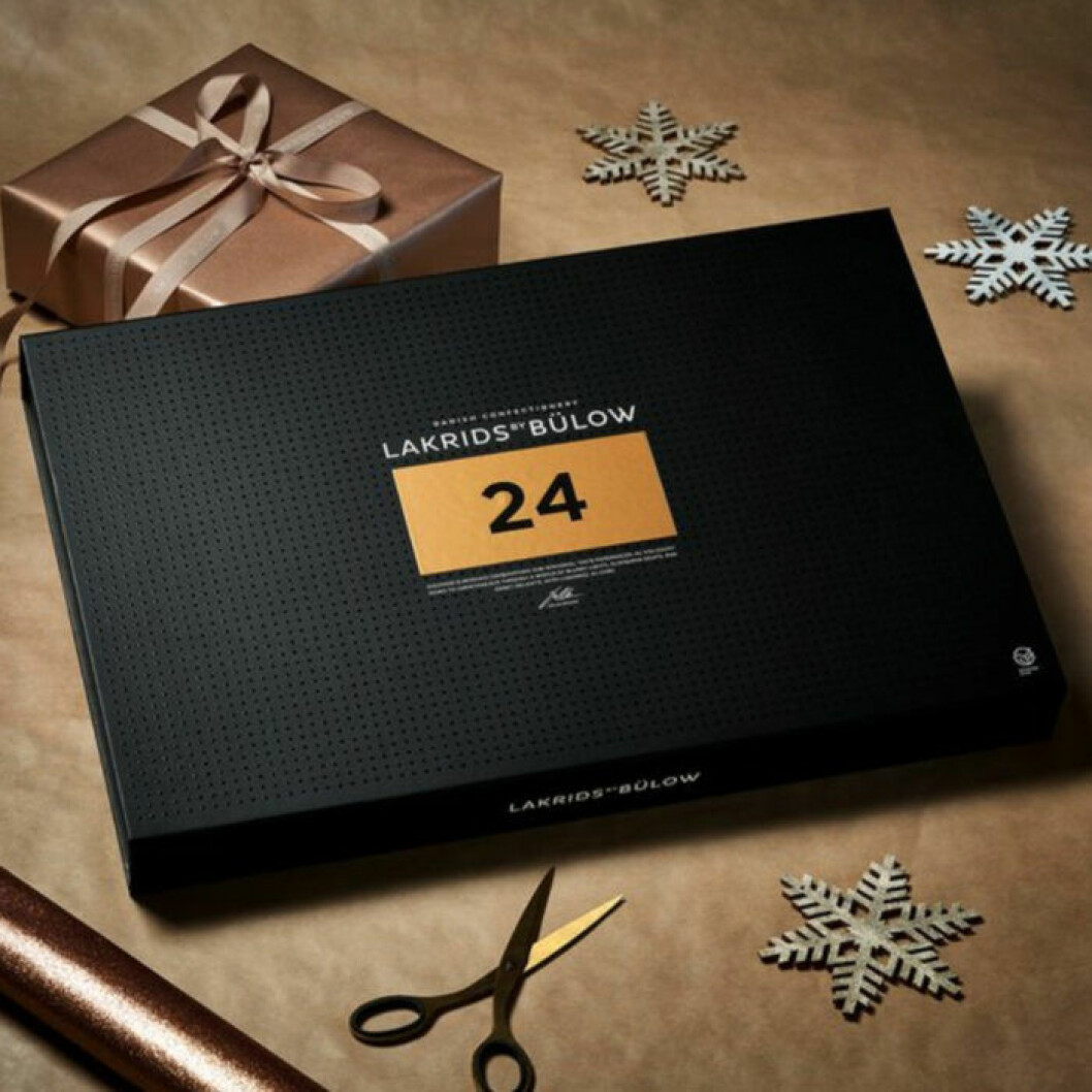 Kalender med 24 lyxiga lakritssorter. Lakrits kalender 2019