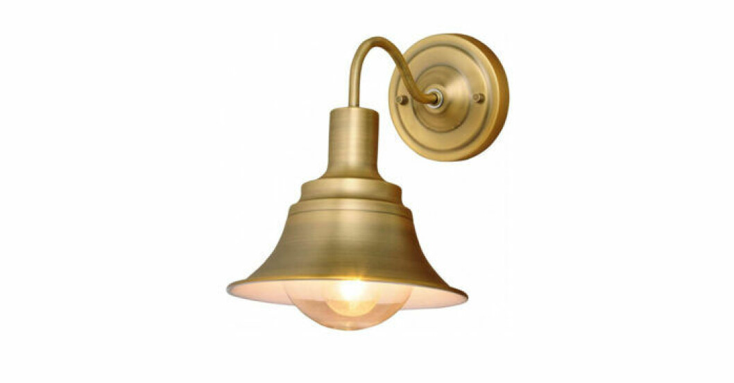 Badrumslampa i mässing