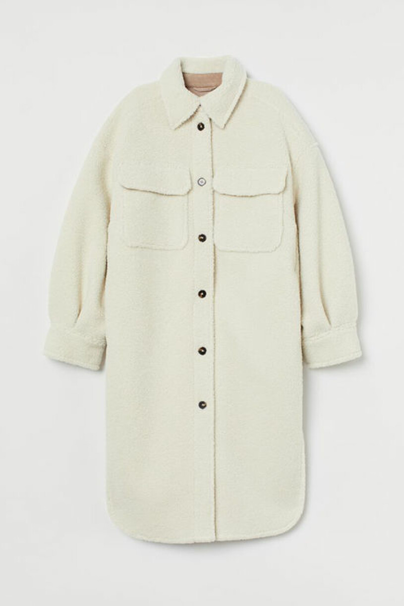 Lång skjortjacka, H&M
