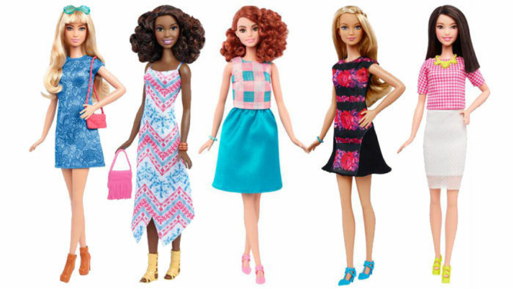 Mattel släpper även en längre variant av Barbie, även den med flera olika hår och hudfärger. langa-barbies