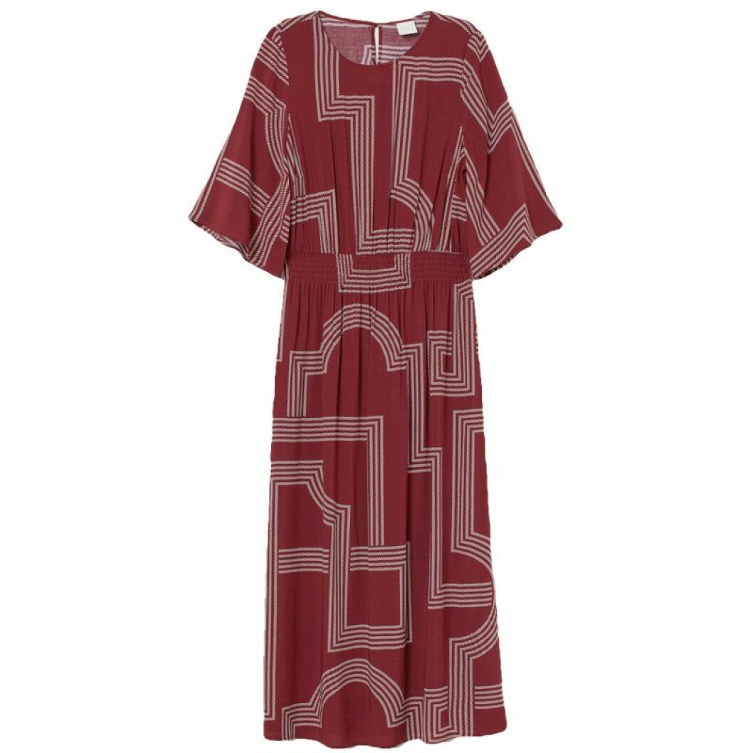 Röd långklänning från H&M