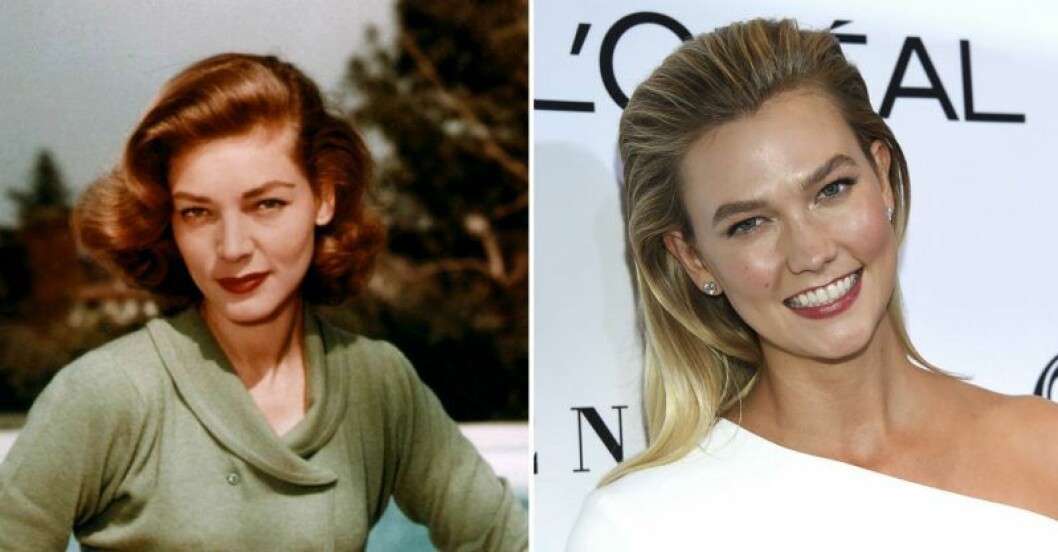 Lauren Bacall och Karlie Kloss.