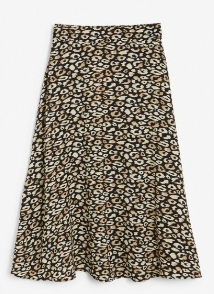 Leopardmönstrad kjol