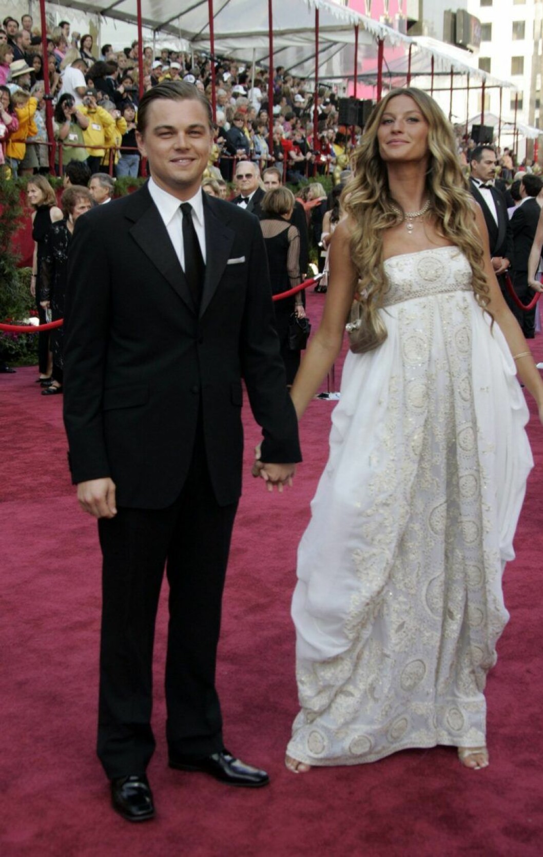 Många drömde om att vara Leonardo DiCaprio och Gisele Bündchen den här kvällen 2005. Leonardo DiCaprio och Gisele Bündchen på Oscarsgalan 2005