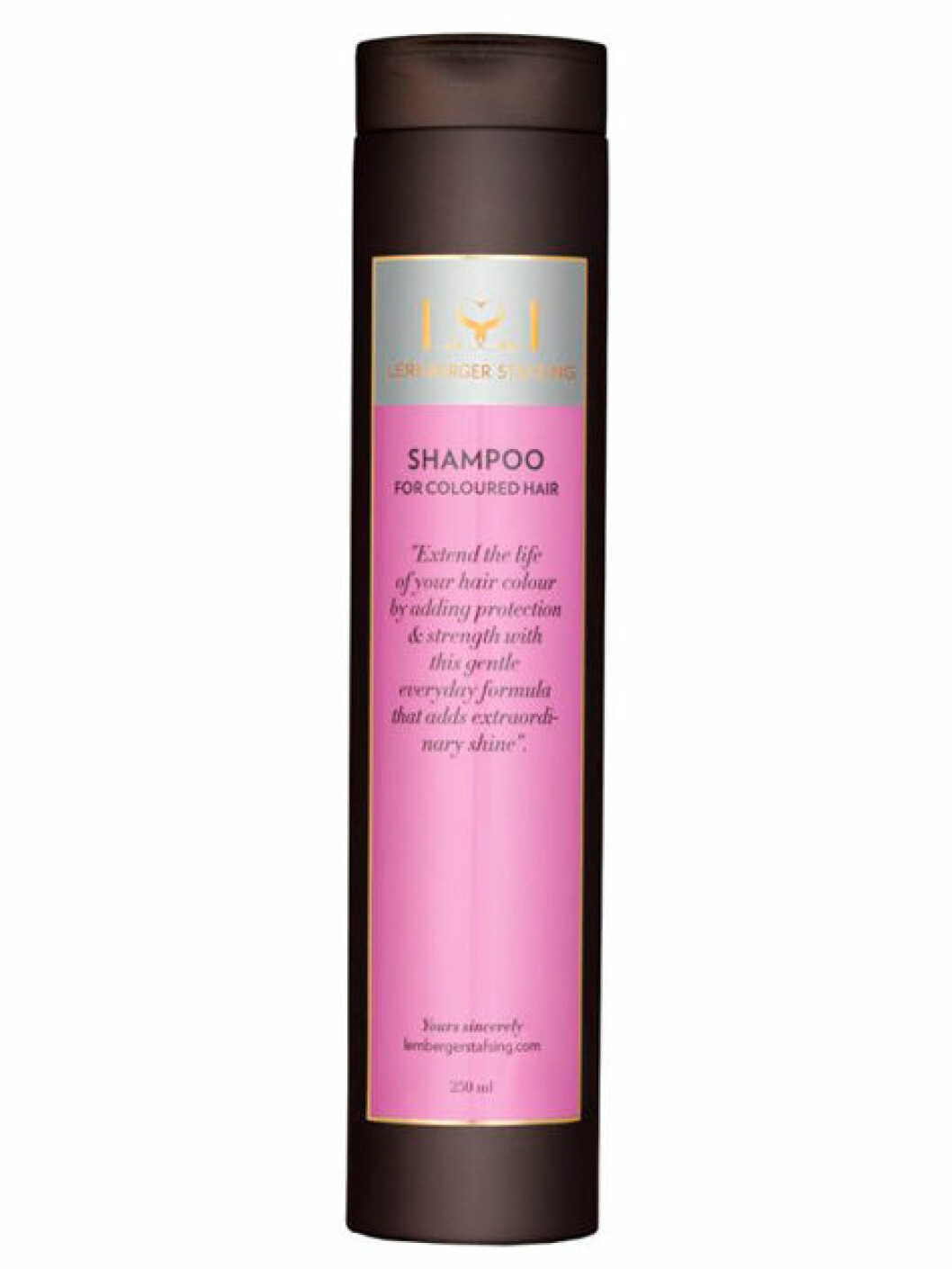 Mellan: Shampoo for coloured hair, ca 189 kr/60 ml, Lernberger Stafsing. Shampoo for coloured hair, ca 189 kr/60 ml, Lernberger Stafsing.
