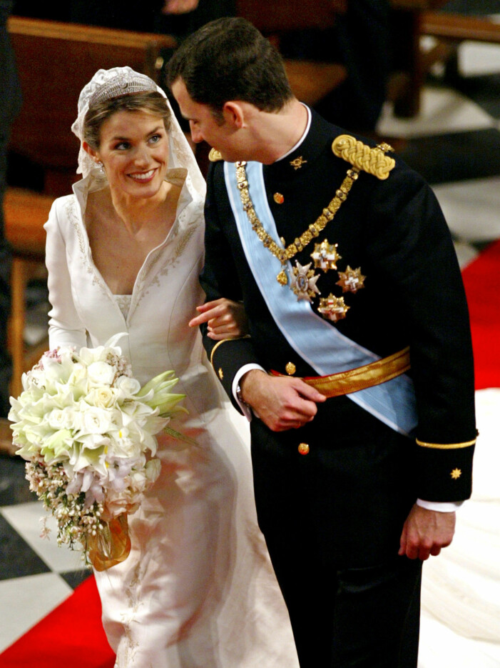 DROTTNING LETIZIA OCH KUNG FELIPE AV SPANIEN