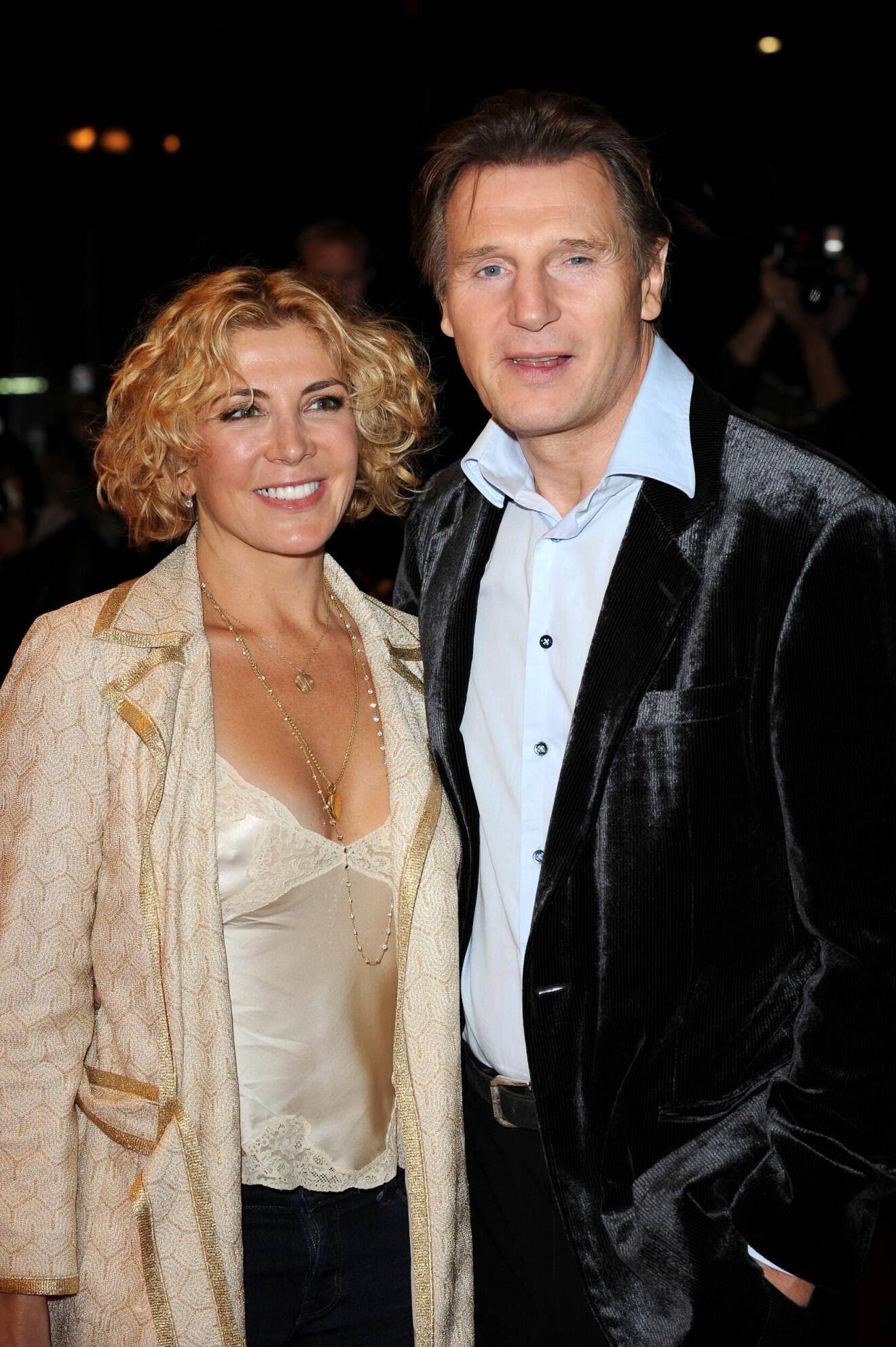 Liam Neeson med fru.