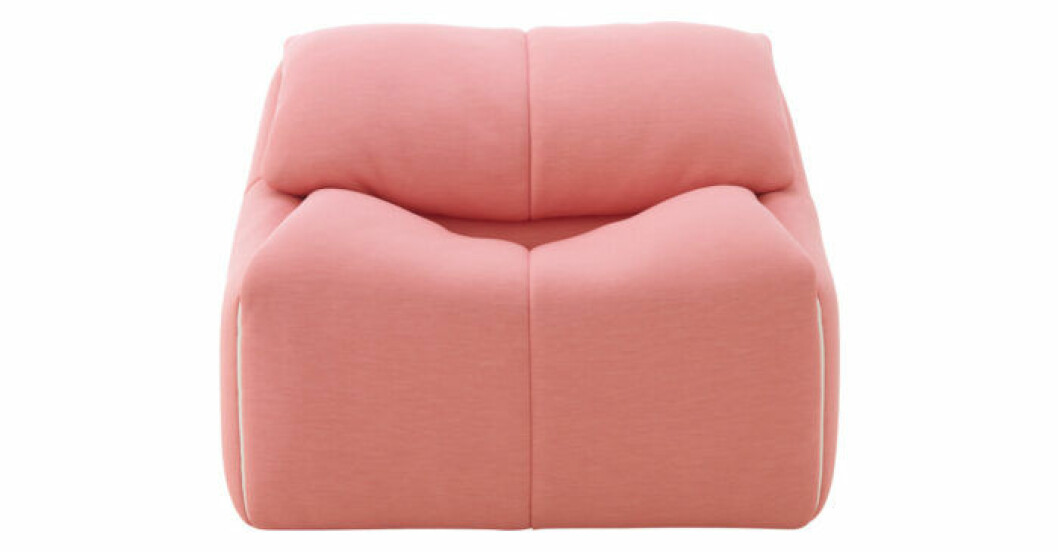 Trendig fåtölj i rosa från Ligne Roset