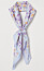 lila och ljusblå blommig scarf