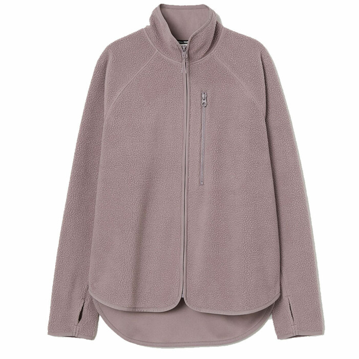 lila fleece hm