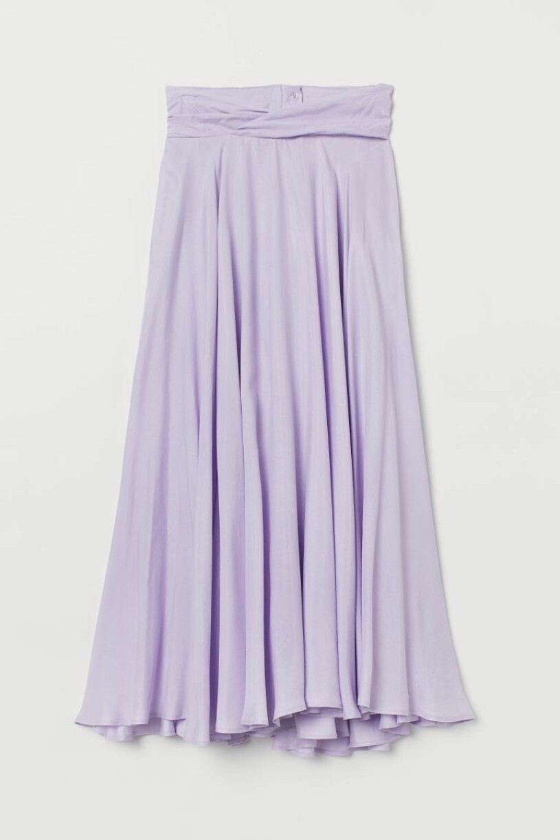 lila kjol h&m